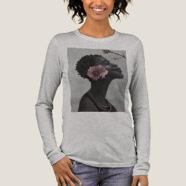 Camiseta Triblenda sonreír y flor