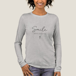 Camiseta Triblenda Sonríe Jesús te ama