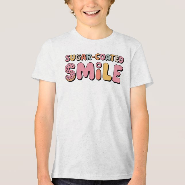 Camiseta Triblenda Sonrisa de azúcar | Donut Kids (Anverso)