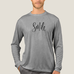 Camiseta Triblenda Sonrisa, diseño de texto inspirador