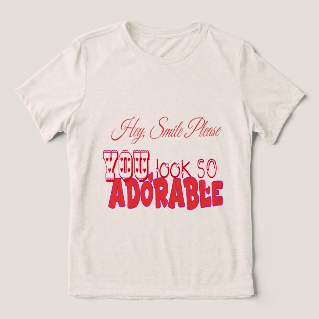 Camiseta Triblenda Sonrisa, por favor (Diseño delantero )