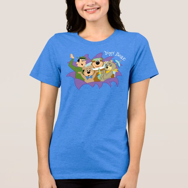 Camiseta Triblenda Sorpresa del oso y los amigos de Yogi (Anverso)