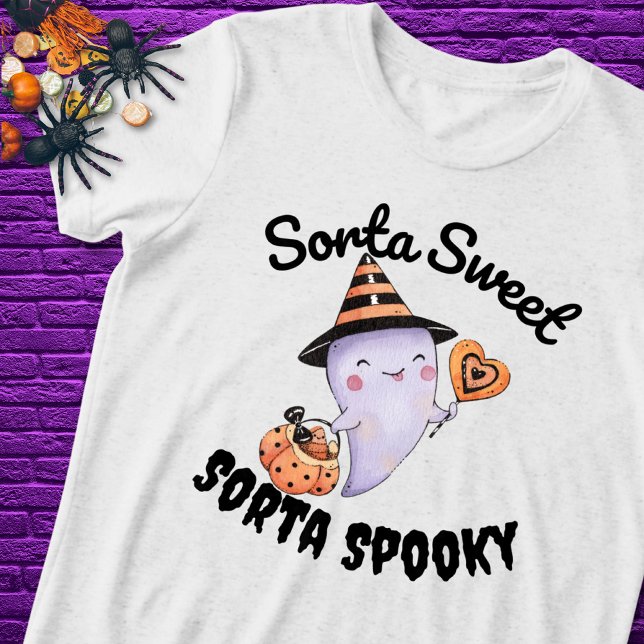 Camiseta Triblenda Sorta Sweet Sorta Spooky Cute Ghost Halloween (Subido por el creador)