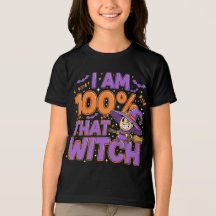 Soy 100% esa diversión de bruja de Halloween