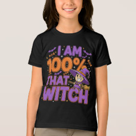 Camiseta Triblenda Soy 100% esa diversión de bruja de Halloween