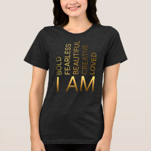 Camiseta Triblenda Soy audaz, intrépida, bella, creativa, querida