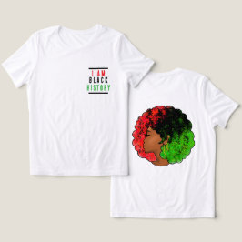 Camiseta Triblenda Soy bandera panafricana de historia negra afro muj