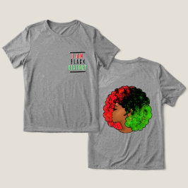 Camiseta Triblenda Soy bandera panafricana de historia negra afro muj