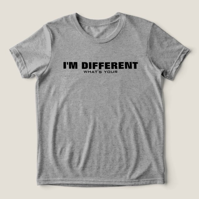 Camiseta Triblenda Soy Diferente, Superpoder - Motivacional (Diseño delantero )