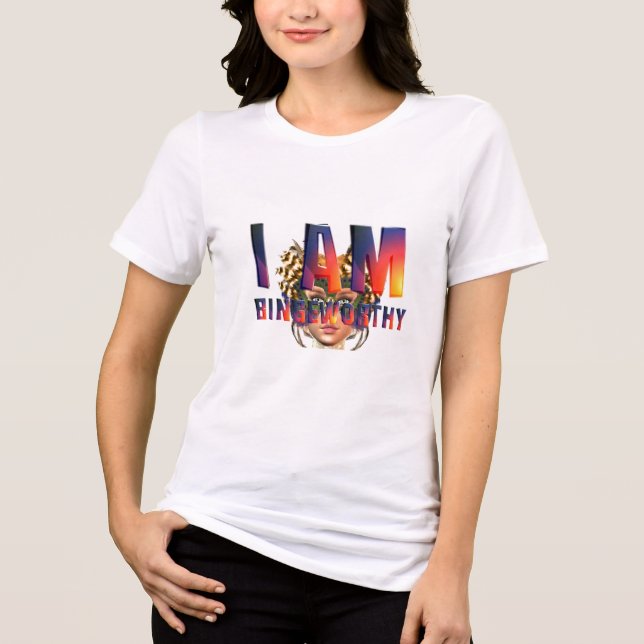 Camiseta Triblenda Soy digno de maratón (Anverso)