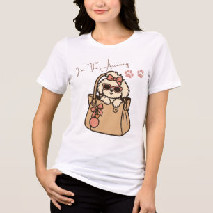 Camiseta Triblenda Soy El Perro Accesorio Lindo En Bolso Glamour Perr
