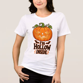 Camiseta Triblenda Soy Hueco Por Dentro Calabaza Divertida de Hallowe