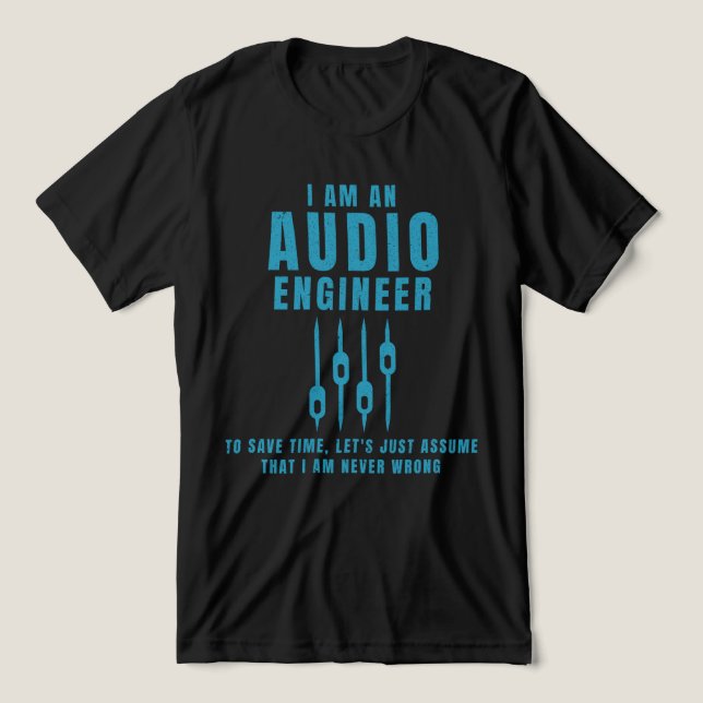 Camiseta Triblenda Soy ingeniero de audio (Diseño delantero )