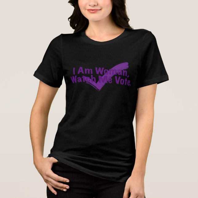 Camiseta Triblenda Soy Mujer Observarme Votar (Anverso)