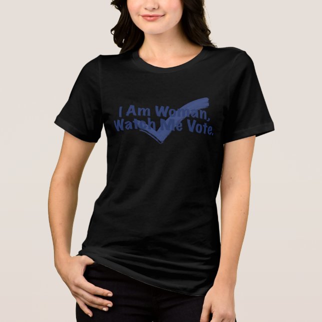 Camiseta Triblenda Soy Mujer Observarme Votar (Anverso)