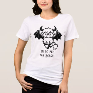 Camiseta Triblenda Soy tan Fly Highland Cow Halloween