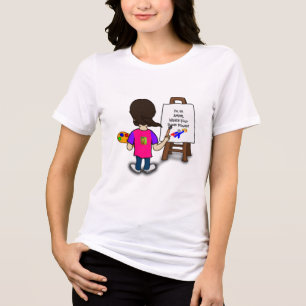 Camiseta Triblenda Soy un artista de ilustración colorida