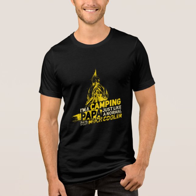 Camiseta Triblenda Soy un papá de camping (Anverso)