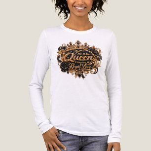 Camiseta Triblenda Soy una Reina Diseño de Corona Real Elegante