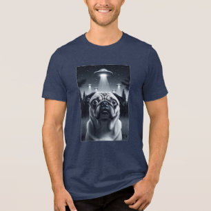 Camiseta Triblenda Space Pug toma un regalo de perro gracioso de Alie