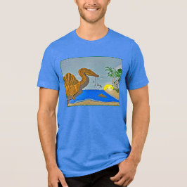 Camiseta Triblenda Spinosaurus t shirt cretaceous beach