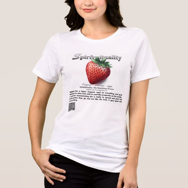 Camiseta Triblenda Spirfruituality : The Strawberry of Love T-Shirt (Anverso)