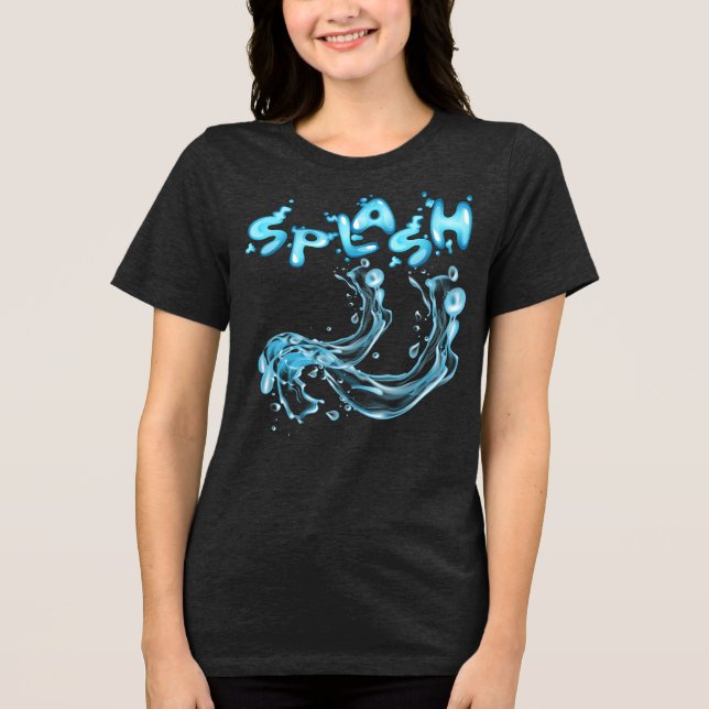 Camiseta Triblenda Splash! Dynamic Water Burst T-Shirt (Anverso)