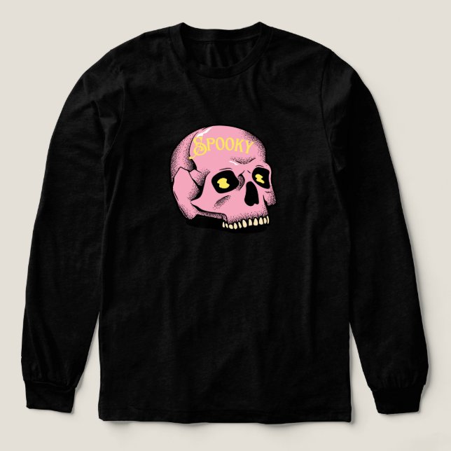 Camiseta Triblenda Spooky Pink Skull T Shirt (Diseño traserp)
