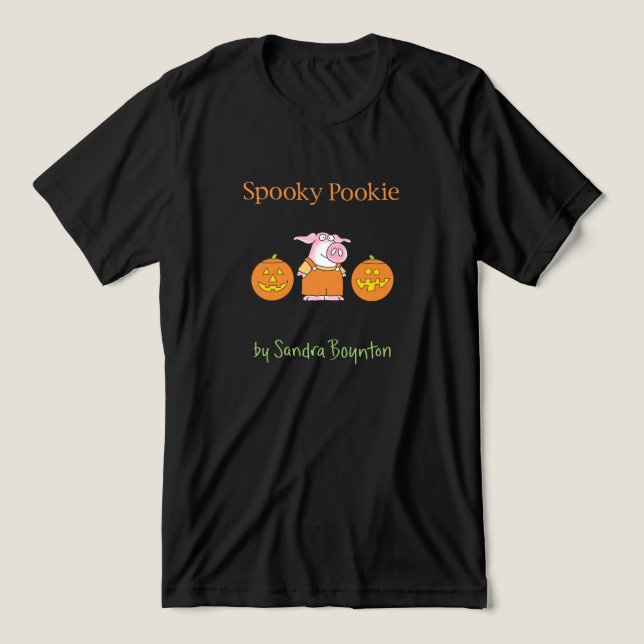Camiseta Triblenda SPOOKY POOKIE por Sandra Boynton (Diseño delantero )