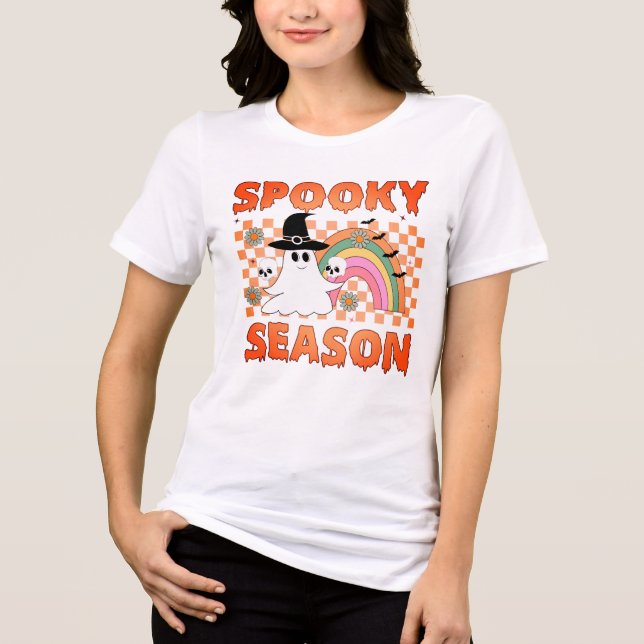 Camiseta Triblenda Spooky Season Halloween Vibes-45634 (Anverso)