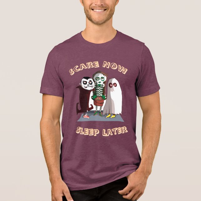 Camiseta Triblenda Spooky Vibes – Halloween Design Men’s T-Shirt  Des (Anverso)