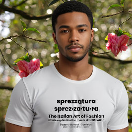 Camiseta Triblenda SPREZZATURA: EL ARTE ITALIANO DE LA MODA-BlackDeni