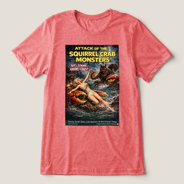 Camiseta Triblenda Squirrel Crab Monsters (Diseño delantero )
