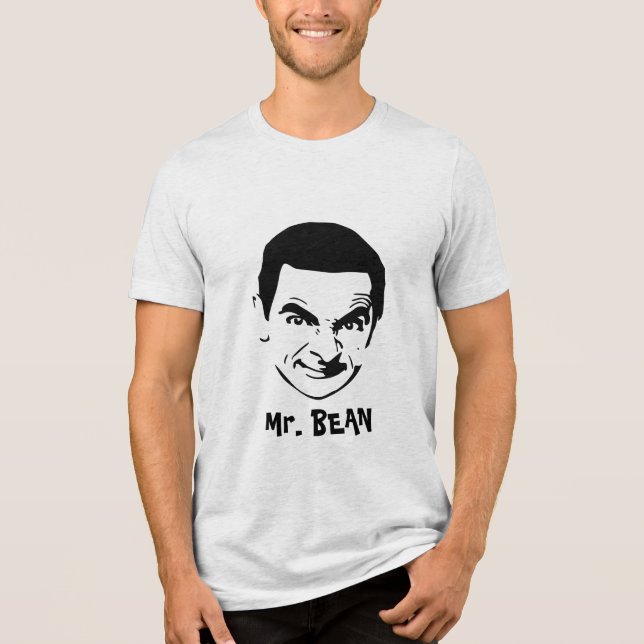 Camiseta Triblenda Sr. Bean Face Stencil Pop Art T-Shirt (Anverso)