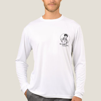 Camiseta Triblenda St. Carlo Acutis Icono religioso y diseño de esboz
