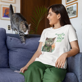 Camiseta Triblenda St Patrick Gray Cat Magicamente Un Pinchable