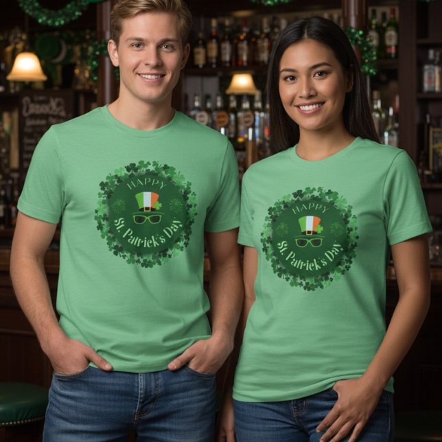 Camiseta Triblenda St. Patrick's Day Clover Hat unisex T-Shirt (Subido por el creador)