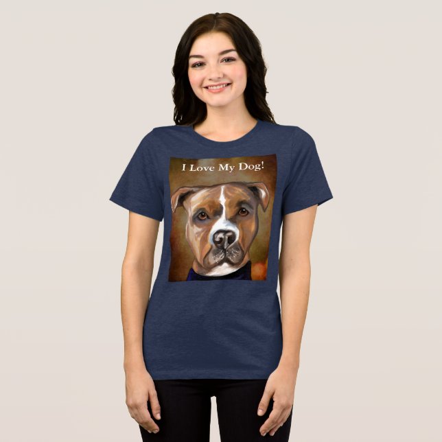 CAMISETA TRIBLENDA STAFFORDSHIRE TERRIER (Anverso Completo )