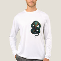 Stand Tall — Coiled Cobra Men's Tee (Esmeralda, or