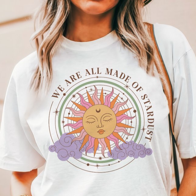Camiseta Triblenda Stardust Retro Boho Sun (Subido por el creador)