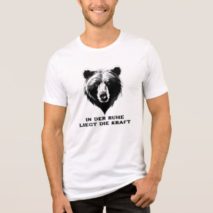 Camiseta Triblenda Stark & Still - Minimalistisches Bärenkopf-Design