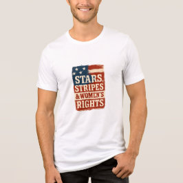 Camiseta Triblenda Stars, Stripes & Women’s Rights Distressed Flag