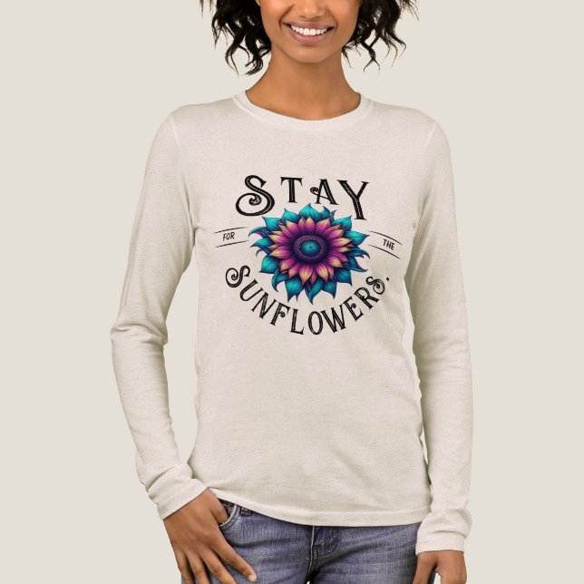 Camiseta Triblenda Stay for the Sunflowers (Anverso)