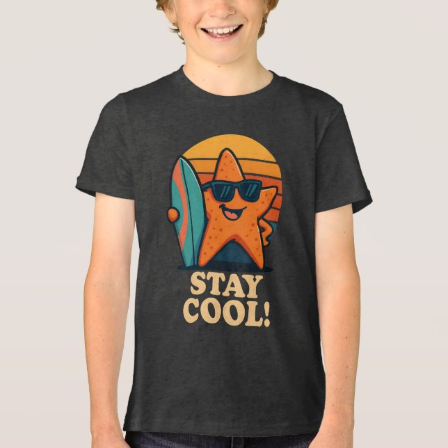 Camiseta Triblenda Stay Guay Starfish Surf T-Shirt (Anverso)