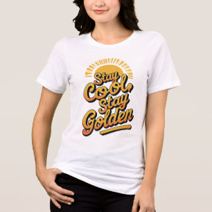Camiseta Triblenda Stay Guay, Stay Golden - Declaración de Chill Vibe