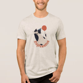 Camiseta Triblenda Stay Pawsitive Dapper Tuxedo Cat Birthday Party 
