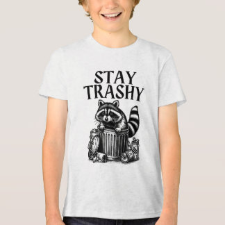 Camiseta Triblenda Stay Trashy Raccoon