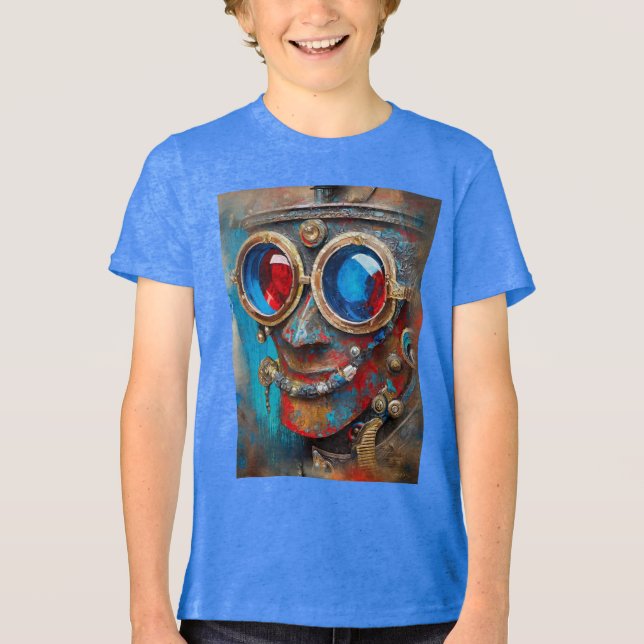 Camiseta Triblenda Steampunk El retrato del hombre del estaño (Anverso)