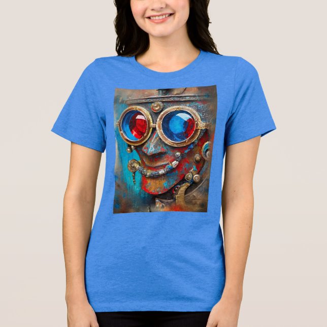 Camiseta Triblenda Steampunk El retrato del hombre del estaño (Anverso)