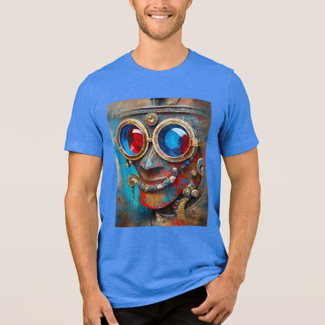 Camiseta Triblenda Steampunk El retrato del hombre del estaño (Anverso)